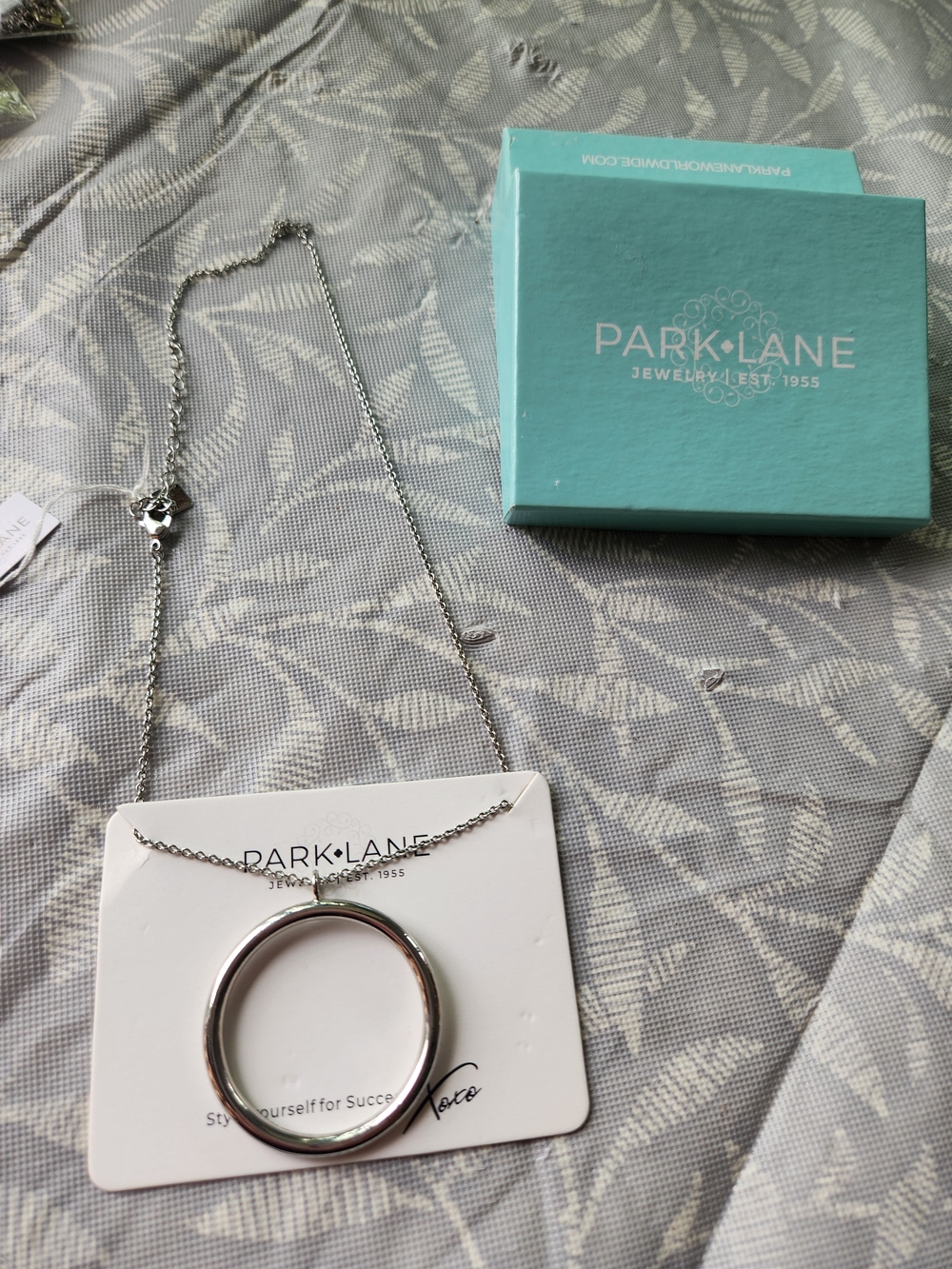 Park Lane Silver-Tone Open Circle Pendant Necklace